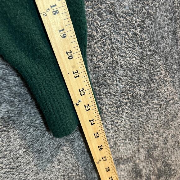 J Crew Sweater Womens Small Green Extra-Soft Wool Blend Pullover Crewneck Casual - Picture 7 of 8